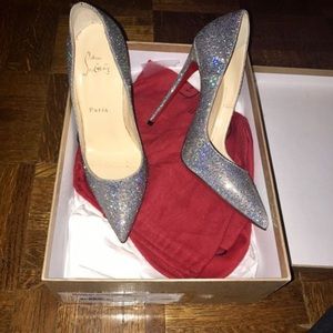 Size 37 disco ball Christain Louboutin So Kate's